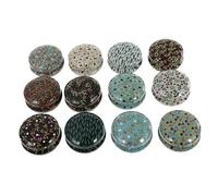 Veemoon 12 piezas Mini Latas para Velas y Bálsamos Contenedores Compactos de Chapa Resistente para Manualidades y Almacenaje de Pequeños Envases Redondos para Proyectos DIY