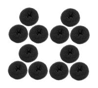 Veemoon 12 Piezas Moldeadores de Moño Donut Pequeños para Mujer Herramienta Reutilizable para Peinados Rápidos y Elegantes y Portátil para Viajes y Diario