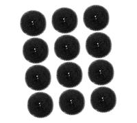 Veemoon 12 Piezas Rizador de Pelo Dona para Moños Herramienta para Hacer Moños Forma de Donut para Mujer Moldes para Looks Informales Fiestas y Trabajo