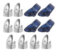 Veemoon 12 Púas de Guitarra de Celuloide para Dedos Pulgar E Índice Kit 4 Púas Azules para Pulgar Accesorios para Guitarra Acústica y Eléctrica Uso en Práctica y Escenario