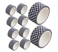Veemoon 12 Rollos Cinta Washi Retro de Cuadros Blanco y Negro Cinta de Japonesa Estética para Decoración de Diario Scrapbooking y Proyectos Diy