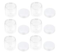 Veemoon 12 Tarros de Plástico Redondos de 60 ml con Tapa, Contenedores Vacíos para Guardar Líquidos y Objetos Sólidos, para Productos de Cuidado Personal