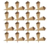 Veemoon 120 Conos de Pétalos de Rosa Secos de Papel Kraft, 120 Unidades para Boda y Fiesta, Conos para Lanzar Confeti, Flores y Pequeños Ramos, Decoración Vintage para Ceremonias