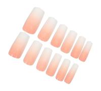 Veemoon 120 Piezas Uñas Postizas Cortas Cuadradas Degradadas Cubrimiento Total Estilo Desmontable y Natural para Mujer para Fiestas de Halloween y Uso Diario