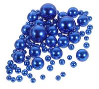 Veemoon 125 Unidades Perlas Falsas Flotantes de Abs para Relleno de Jarrones Decorativos en Azul, Ideales para Decoración de Bodas y Fiestas Hogar