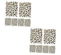 Veemoon 12hojas Pegatinas Temporales De Leopardo Tatuajes Removibles Para Mujeres Decoración Para Fiestas y Eventos