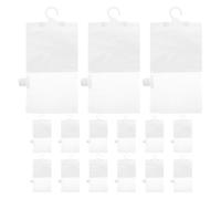 Veemoon 15 Bolsas Deshumidificadoras Portátiles Reutilizables Colgantes, Paquetes de Control de Humedad Vacíos con Gancho para Armarios, Baños y Garajes, Absorción Eficaz de