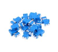 Veemoon 15 Piezas Adaptador de Monomodo LC Diseño de Acoplador de Brida Conector de Panel de Parche para Redes de Servidores y Dispositivos de Comunicación