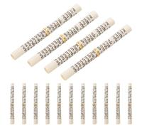 Veemoon 15 Piezas de Rollos de Pergamino de Mezuzá Kosher de 7,5 Cm Aro Dorado, Decoración Judía para Bendición del Hogar y Protección Espiritual, Adecuado para Marcos de Puertas
