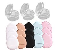 Veemoon 15 Piezas Esponjas de Maquillaje para Polvos Sueltos y Compactos Mini Aplicadores de Base Facial con Diseño Ergonómico para Práctico y Fácil para Polvos Sueltos y Maquillaje Diario