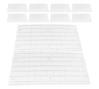 Veemoon 15 Piezas Tablero de Aislamiento para Acuario Rejilla Plástica de Fondo para Filtro Biológico Panel de Malla Plástica para Peceras Pequeñas Separador Protector de Huevos y Alevines
