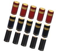 Veemoon 150 piezas Cápsulas Termocontraíbles para Sellado de Botellas de Vino Película Retráctil Resistente Colores Negro y Rojo con Borde Dorado Fácil de Usar para Eventos y Bodegas