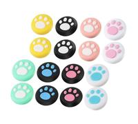 Veemoon 16 Piezas Cubiertas de Joystick para Diseño de Patas de Gato de Joystick Accesorios para Controladores Fáciles de Instalar y Remover Protección contra Arañazos y Desgaste