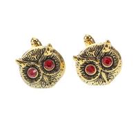 Veemoon 1par Gemelos De Owl Aleación Para Hombres Cufflinks De Traje y Tuxedo Accesorios Retro Para Ocasiones Formales Diseño Único y Elegante