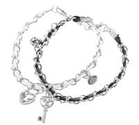 Veemoon 1par Pulsera De Inoxidable Para Parejas Pulsera De Para Aniversario y San Valentín