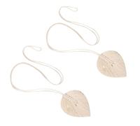 Veemoon 2 Alzapaños para Cortinas Tejidos de Algodón Lazos Decorativos para Cortinas en Color Natural Sujetacortinas Manuales 2 Piezas Ideales para Sala Dormitorio y Oficina