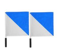 Veemoon 2 banderas de vial - Bandera de señalización de árbitro para agitar a mano - Pancarta de 17,7 x 12,6 cm en un palo para dirigir el tráfico, emergencias, advertencias, remolques, barcos,