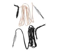 Veemoon 2 cables para máquinas de tatuar | Accesorio para artistas | Cable de repuesto para máquinas de tatuar rotativas y de bobina | Color negro transparente