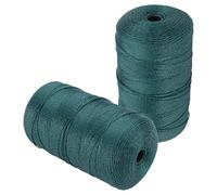 Veemoon 2 Cordeles de Nylon Trenzado de 24 Hilos para Reparación de Redes de Pesca, Hilo Resistente al Agua de Mar, Cuerda para Envolver y Tejer, Uso Profesional para Pesca y Bricolaje