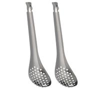 Veemoon 2 Cucharas Coladoras de Caviar de Acero Inoxidable 304 Cuchara Pequeña para Rellenar y Colador para Cocina Utensilio Versátil para Restaurantes y Uso Doméstico
