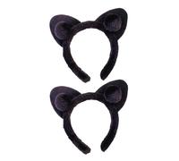 Veemoon 2 Diademas Rígidas Orejas de Gato de ABS, Fáciles de Usar y No Rompen el Peinado, Ideales para Maquillaje y Cumpleaños