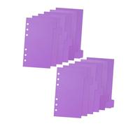 Veemoon 2 Divisores para Cuadernos Papel Separador PP Resistente Unidades Organizador de Notas para Planners y Archivadores