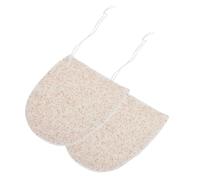 Veemoon 2 Esponjas Limpiadoras Faciales de Beige para Lavado Facial, Guantes Exfoliantes Que Eliminan Células Muertas y Cutículas, Ideales para Limpieza Diaria