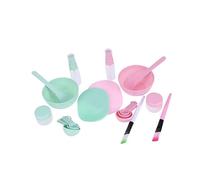 Veemoon 2 juegos Cuencos y Brochas Faciales de Silicona para Máscaras Incluye Cucharas Medidoras y Pinceles Kit de DIY para Mujeres Rosa y Verde Color Aleatorio Color Aleatorio