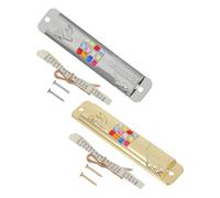 Veemoon 2 Juegos de Mezuzá Judía Decorativa de Metal para Puerta Adornos Religiosos Vintage en Plata y Oro Símbolos Judíos para Decoración del Hogar y Oración Estilo Artesanal