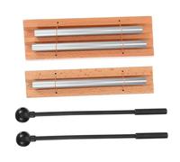 Veemoon 2 juegos Instrumentos de Percusión Manual de Madera con Mallete Carillones para Yoga Meditación y Atención Aula Sonidos Claros y Resonantes para Prácticas de Mindfulness