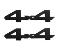 Veemoon 2 Juegos Pegatinas Creativas para Coche 4x4 en Aleación de Zinc Negro Efecto Decorativo y Estilo Tridimensional para Personalizar Vehículos Todoterreno
