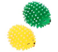 Veemoon 2 Juguetes de Látex para Perros, Juguete Interactivo de Sonido Chirriante, Diseño Erizo en Colores Aleatorios, Apto para Limpieza Dental y Entretenimiento en Color Color Aleatorio