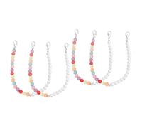 Veemoon 2 Pares Cadena De Arranque Hechizas Delicado Encanto Cadenas Decoración Mujer Joyería De La Cadena Del Zapato Cadena Para Zapatos Cadena De Zapatos Para Botas Perlas De Imitación