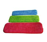 Veemoon 2 piezas Almohadillas de Microfibra para Trapeador Recambio para Mopa Pulverizadora Fregona para Limpieza Efectiva de Húmedos y Secos Rojo