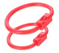 Veemoon 2 piezas Anillo de Nariz para Ganado Plástico Destete de Terneros Ligero y Seguro Herramienta Agrícola para Control de Movimiento Vacas Mediano y Grande