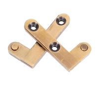 Veemoon 2 Piezas Bisagras Ocultas para Puertas de Madera de Bisagras Pivotantes Resistentes Bronce Hardware para Puertas Secretas Instalación Invisible Reducción de Ruido y Suave