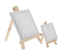 Veemoon 2 piezas Caballetes Mini de Madera con Pre Fijados para y Manualidades para Decoración y Exhibición