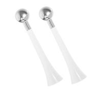 Veemoon 2 Piezas Cabezal de Repuesto para Masaje Ocular Aplicador de Crema para Ojos Herramienta Portátil para Masaje Facial Compatible Type Electric Toothbrush Series de Limpiar y