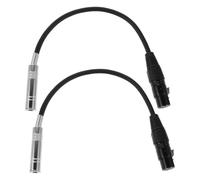 Veemoon 2 Piezas Cable de Audio de Escenario Xlr Hembra a Trs 6,5mm Transmisión de Alta Fidelidad y Ajuste Preciso para Equipos de Audio y Sistemas de Altavoces en Eventos al Aire Libre
