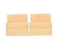 Veemoon 2 Piezas caja de herramientas de uñas portátil cajas organizadoras suministro de manicura maletin manicura estuche Light Brown