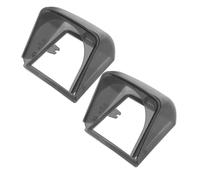 Veemoon 2 Piezas Caja Protectora para Enchufes de Exterior Resistente Intemperie, de Plástico Negro, a Prueba de Salpicaduras y Compatible Múltiples Tomas, Adecuado para Uso al Aire Libre