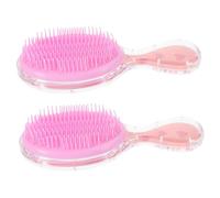 Veemoon 2 Piezas Cepillo de Pelo Infantil de Cepillo Desenredante Portátil con Diseño de Caricatura para Cuidado para Niñas No Daña el Cabelludo