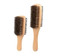 Veemoon 2 piezas Cepillo Doble Cara Cerdas Jabalí para Cabello Fino y Cepillo Alisador y Desenredante para Hombres Suave con Cabelludo Grande y Pequeño