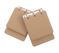 Veemoon 2 Piezas Cuaderno Portátil de Bolsillo Anillas Metálicas y Hojas Desprendibles, Tamaño 14x9.7 Cm, Diseño Estable y Papel Suave para Estudiantes y Escritura Rápida