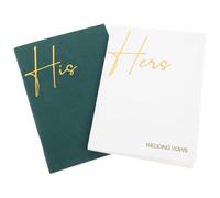 Veemoon 2 Piezas Cuadernos de Promesas para Páginas Rayadas para Ceremonia Emocionales