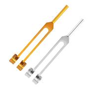 Veemoon 2 Piezas De Aleación De Aluminio Para Uso Médico Tuning Fork Clínico Para Pruebas Nerviosas y Limpieza De Oídos Afinadores Médicos
