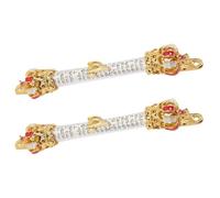 Veemoon 2 Piezas de mezuzá para Puerta, con bendiciones de Jerusalén, Escritura de oración judía, símbolo judaico de mitzvá para Espacios religiosos del hogar, Regalo de inauguración de la