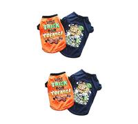 Veemoon 2 Piezas De Sudaderas para Mascotas De Halloween con Capucha - Disfraz De Calabaza para Perros y Gatos - Ropa Festiva para El De Los Naranja y Negro