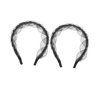 Veemoon 2 Piezas Diademas Retro de Malla para Mujeres y Niñas Accesorios Elegantes para Disfraces Headdress Vintage Versátiles y Cómodas para Fiestas y Cosplay