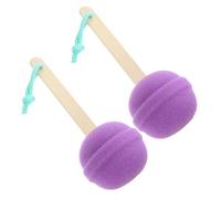 Veemoon 2 piezas Esponja Exfoliante de Ducha Esponja Absorbente de Cuerpo Forma para Baños y Natural y Reusable y Duradera Color Aleatorio Color Aleatorio